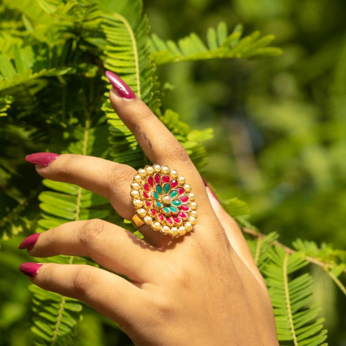 Peacock Beads Ring