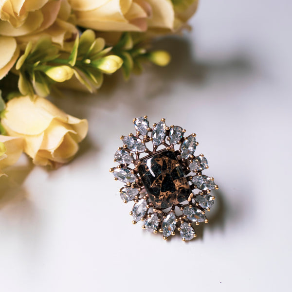 Black Moissanite Ring