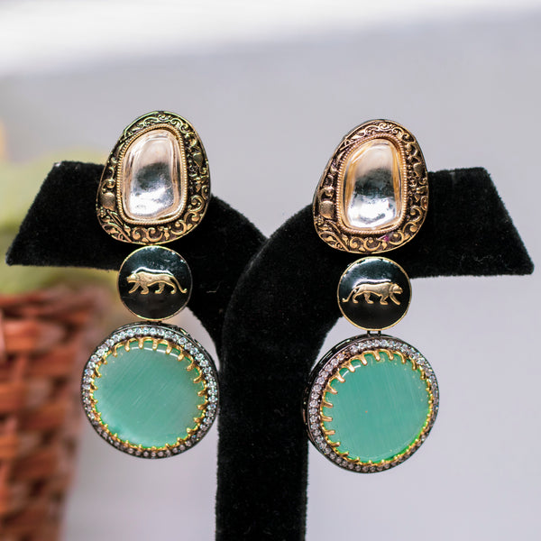 Green Sabyasachi Inspired Earrings