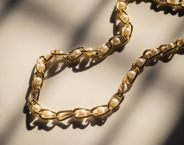 Pearl Gold Glow Chain