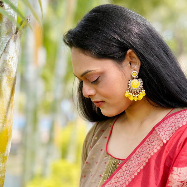 Yellow Jannat Jhumka
