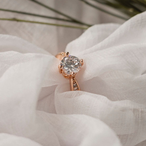 Rose Gold American Diamond Ring